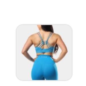 Jed North Turquoise Strappy Sports Bra